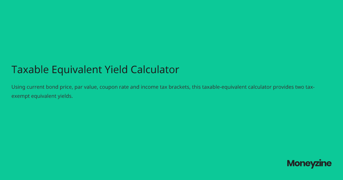 Taxable Equivalent Yield Calculator