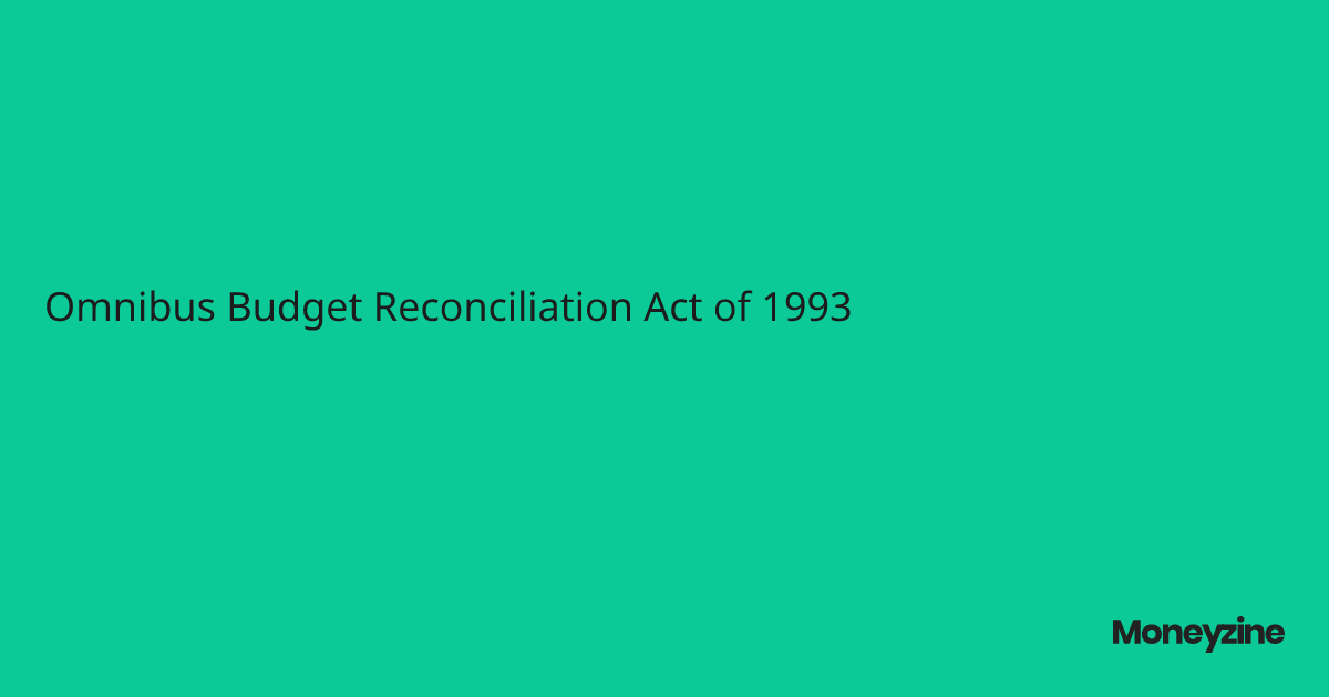 Omnibus Budget Reconciliation Act of 1993