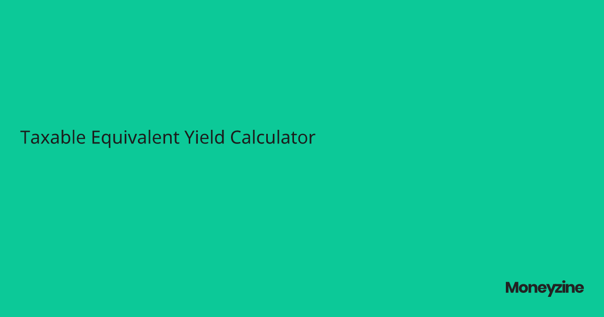 Taxable Equivalent Yield Calculator