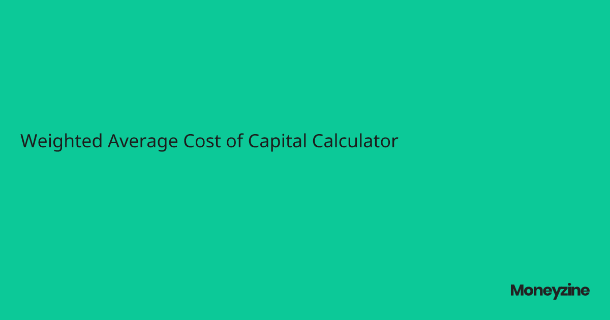 Weighted Average Cost of Capital Calculator